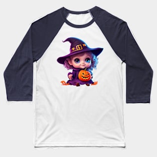 Cute Baby Witch Baseball T-Shirt